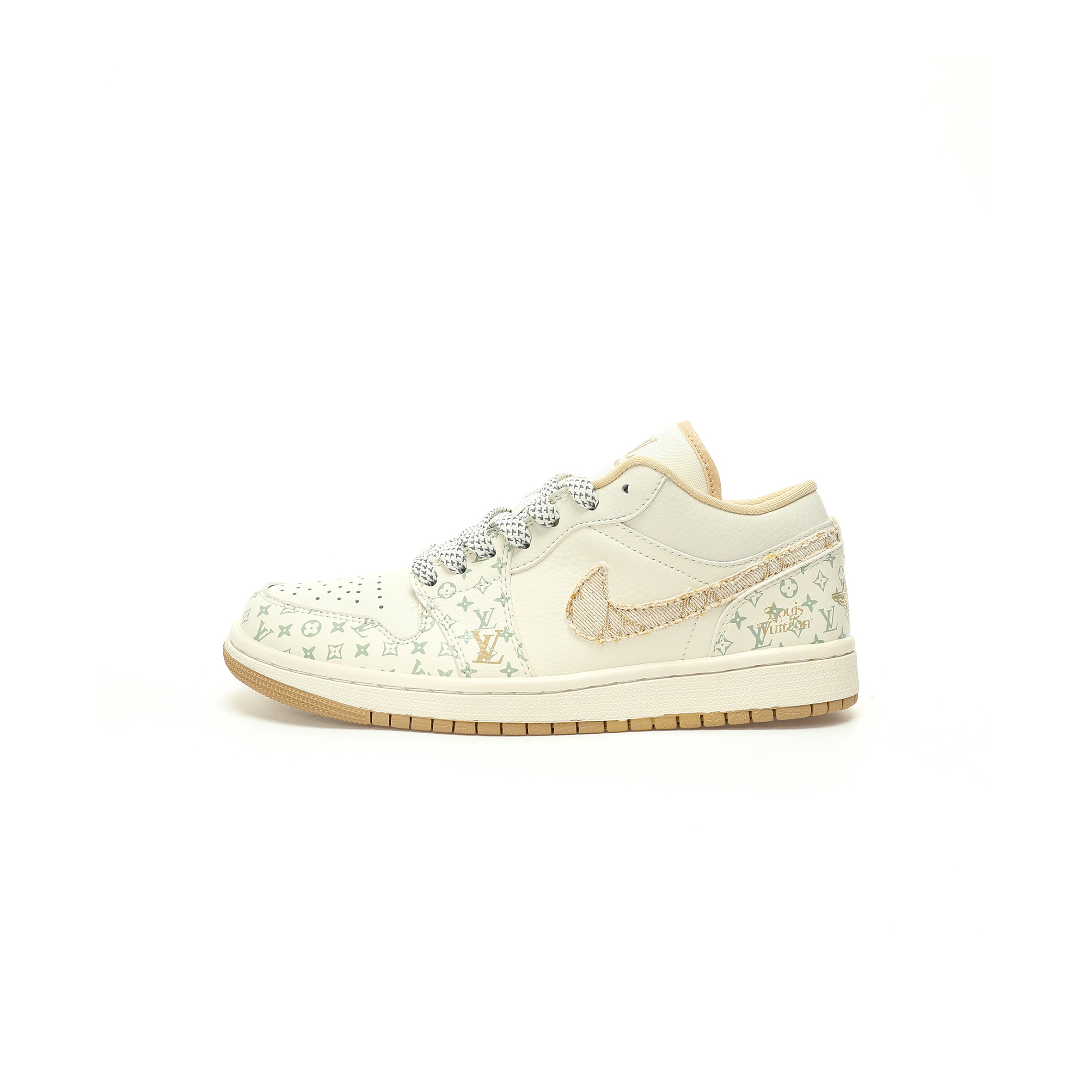 NIKE AIR JORDAN 1 LOW OG SP BEIGE KHAKI LV MONOGRAM SJ9950-004